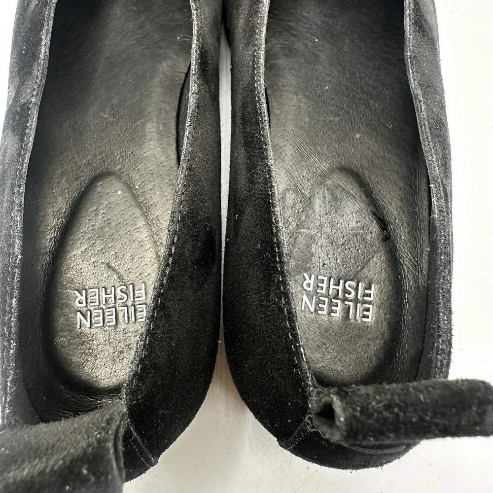 Eileen Fisher Humor Wedge Suede Slip On Ballet Wedge Style‎ Flat Women's Size 9